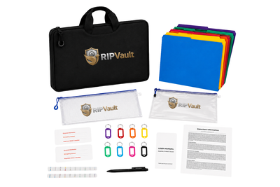 RIPVault Traveler™ — Portable Estate & Document Organizer